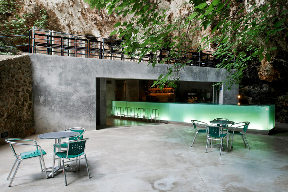 Bar in the Caves of Porto Cristo, Majorca, Spain, A2arquitectos