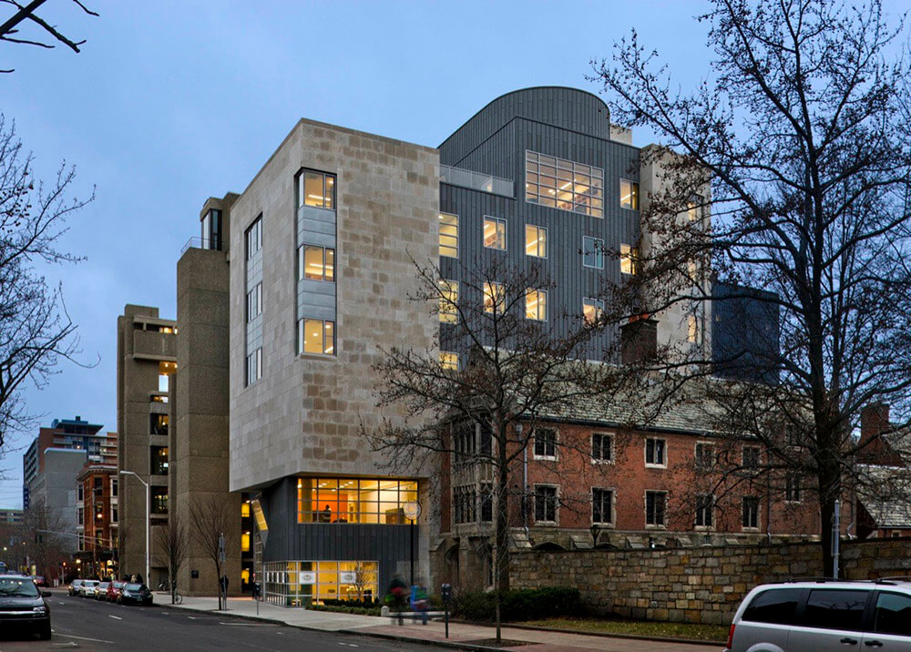 Yale Arts Complex, New Haven, Connecticut, United States, Gwathmey Siegel & Associates Architects