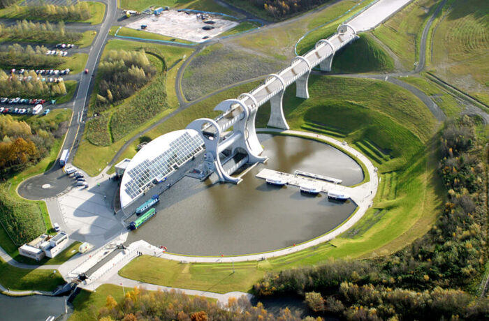 The Falkirk Wheel and Visitor Centre, Falkirk, Scotland, RMJM