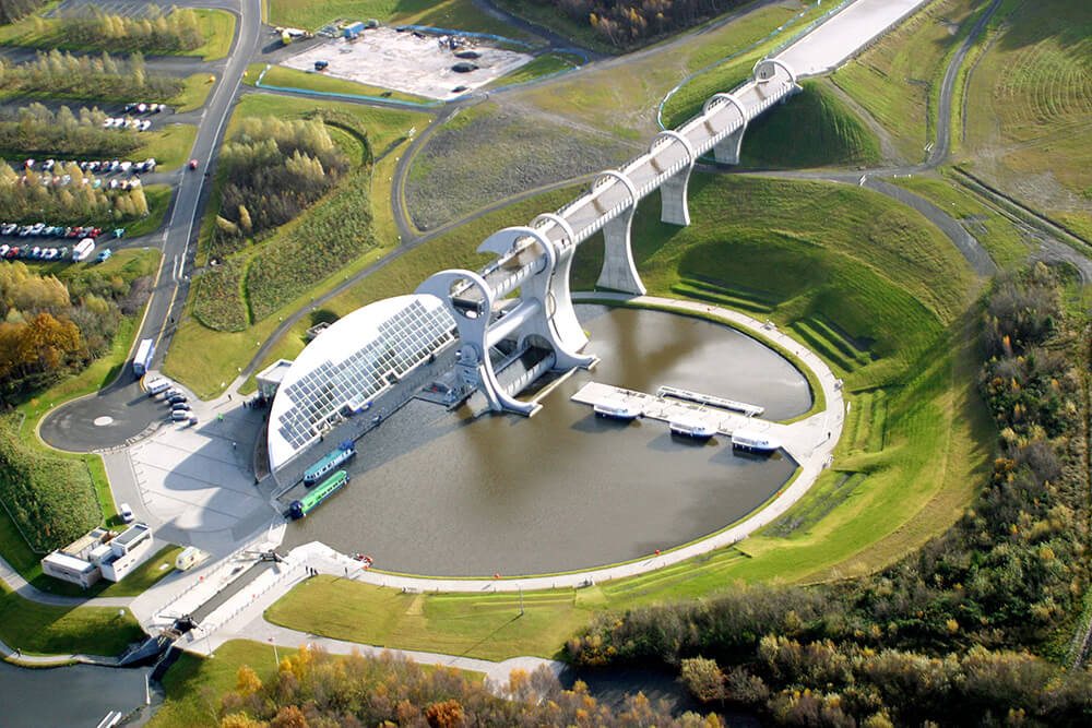 The Falkirk Wheel and Visitor Centre, Falkirk, Scotland, RMJM