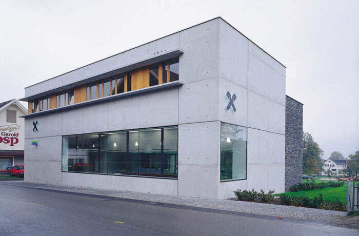 Raiffeisenbank Satteins, Satteins, Austria, Gohm Hiessberger Architekten