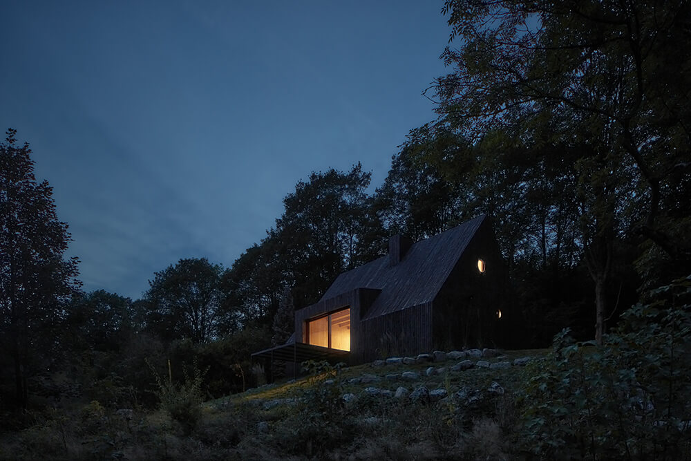 Cottage Pod Bukovou, Jiřetín pod Bukovou, Czech Republic, Mjölk Architekti