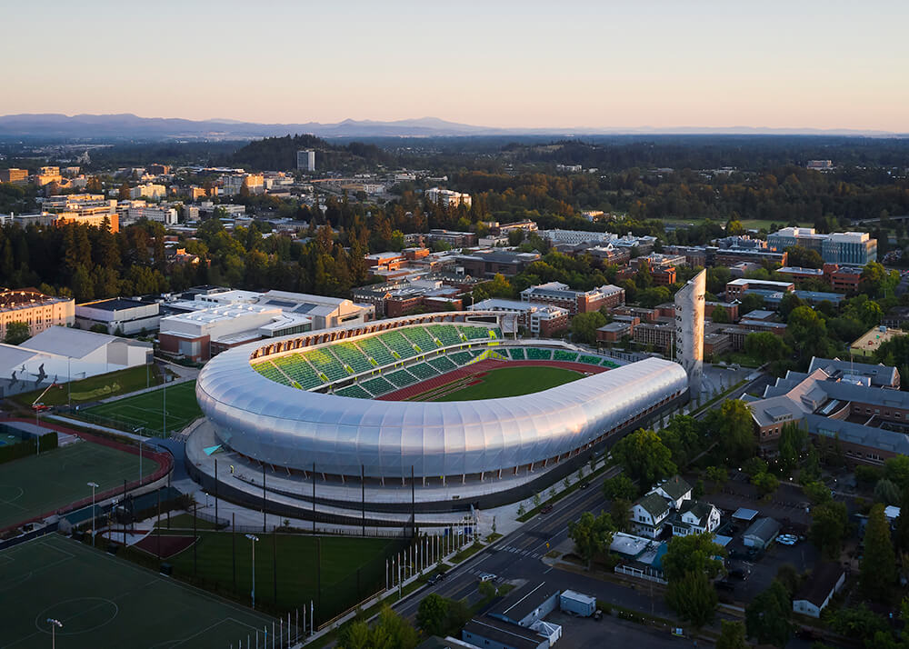 Hayward Field at the University of Oregon, Eugene-Oregon, United States, SRG Partnership